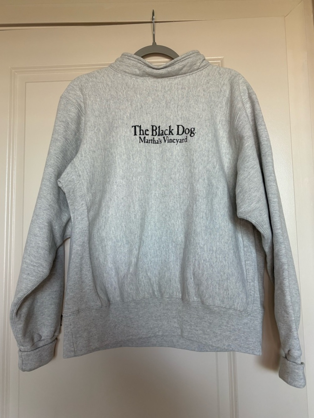 90s Vintage The Black Dog Classic Heavyweight Fisherman Sweatshirt Size Medium - Picture 5 of 5